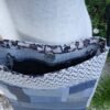 Sac gris poche patchwork 2