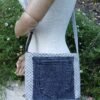Sac gris poche patchwork 2