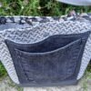 Sac gris poche patchwork 2