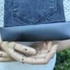 Sac gris poche patchwork 2