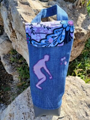 Sac pétanque parme et bleu