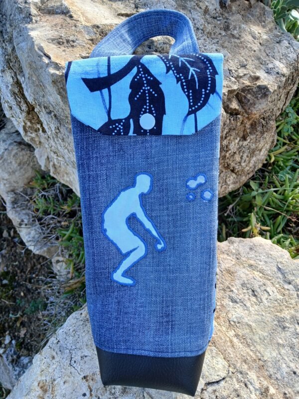 Sac pétanque bleu ciel et marine