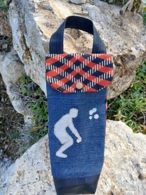 Sac pétanque brun et noir