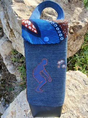 Sac pétanque bleu et marron