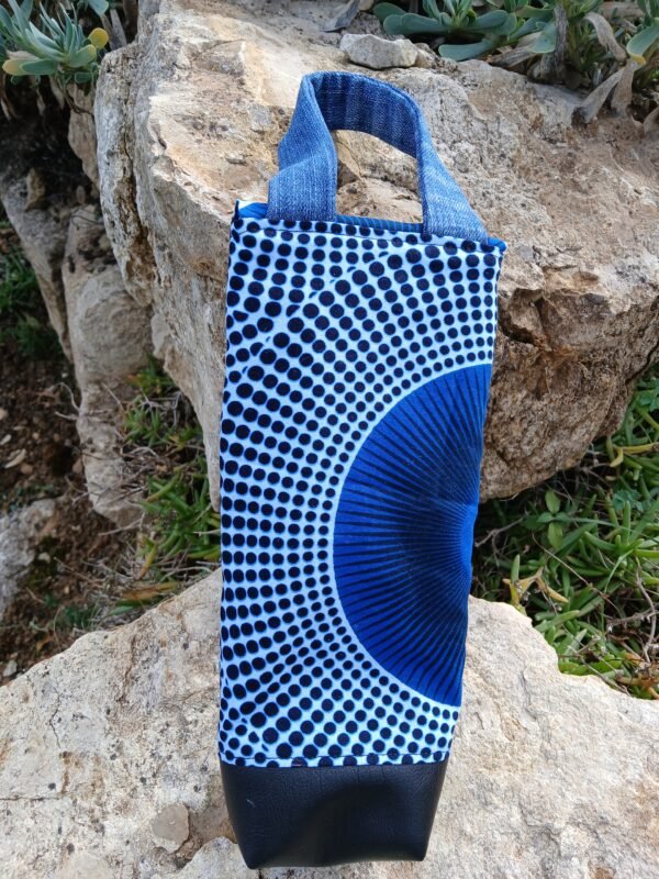 Sac pétanque bleu à pois