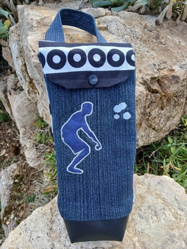 Sac pétanque noir et blanc