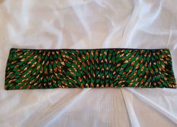 Cache cou vert sapin et brun