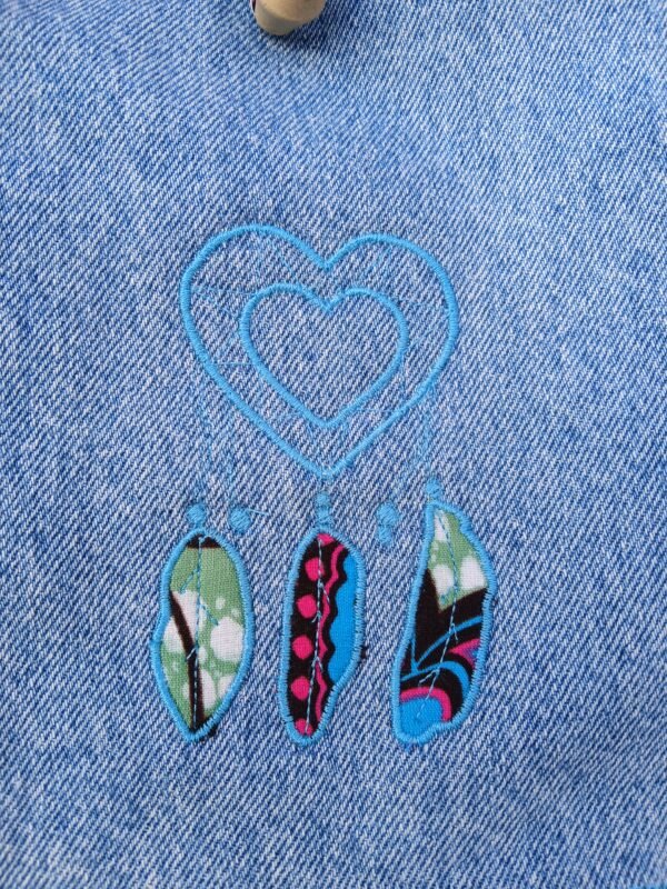 Sac de yoga / sport vert, rose et bleu Petit modèle