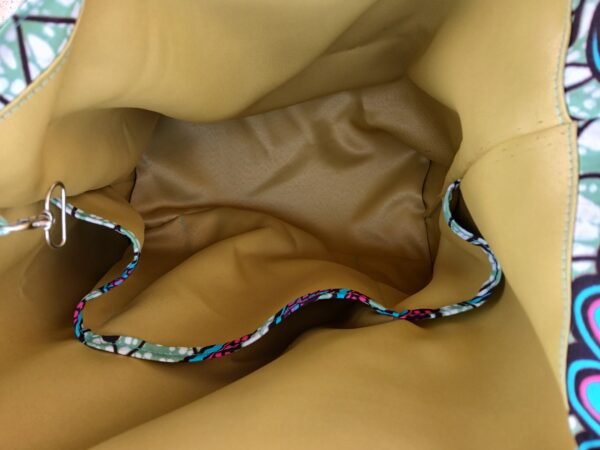 Sac de yoga / sport vert, rose et bleu Petit modèle