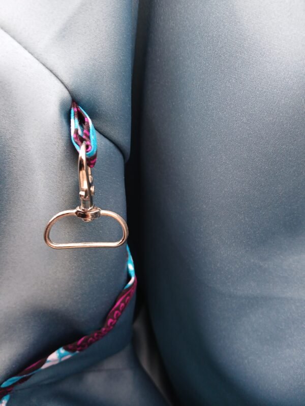 Sac de yoga / parme et gris Grand modèle