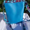 Sac Bandoulière multipoches chat bleu