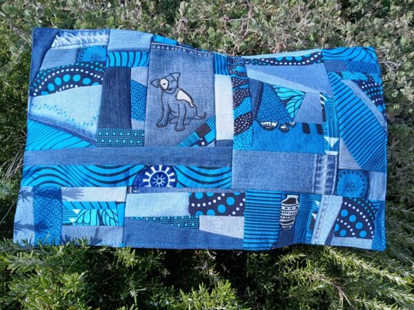 Housse coussin jack turquoise