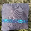 Housse coussin chat turquoise jaune