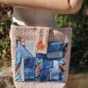 Sac tweed poche patchwork