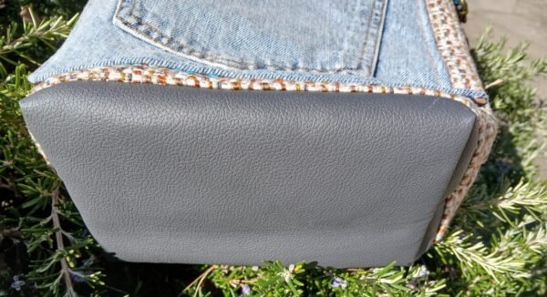 Sac tweed poche patchwork