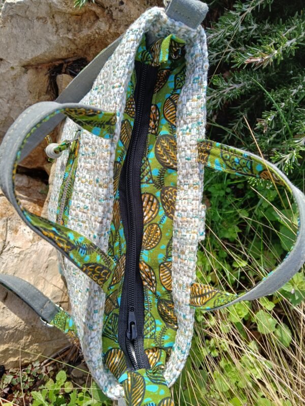 Sac poche brodée Cœur puzzle