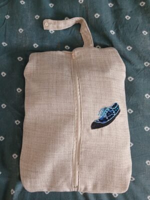 Sac range chaussures bleu