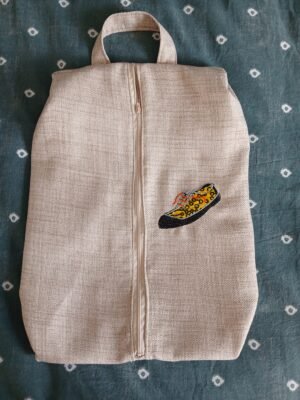 Sac range chaussures jaune