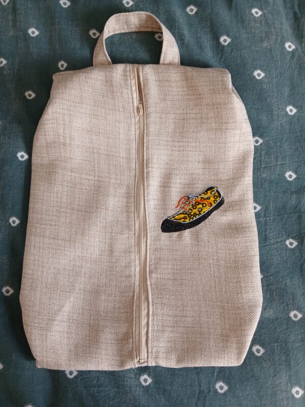 Sac range chaussures jaune