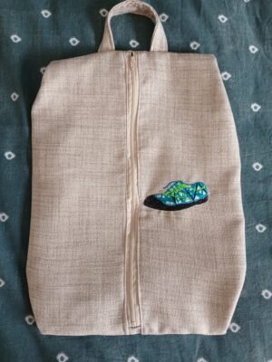 Sac range chaussures vert