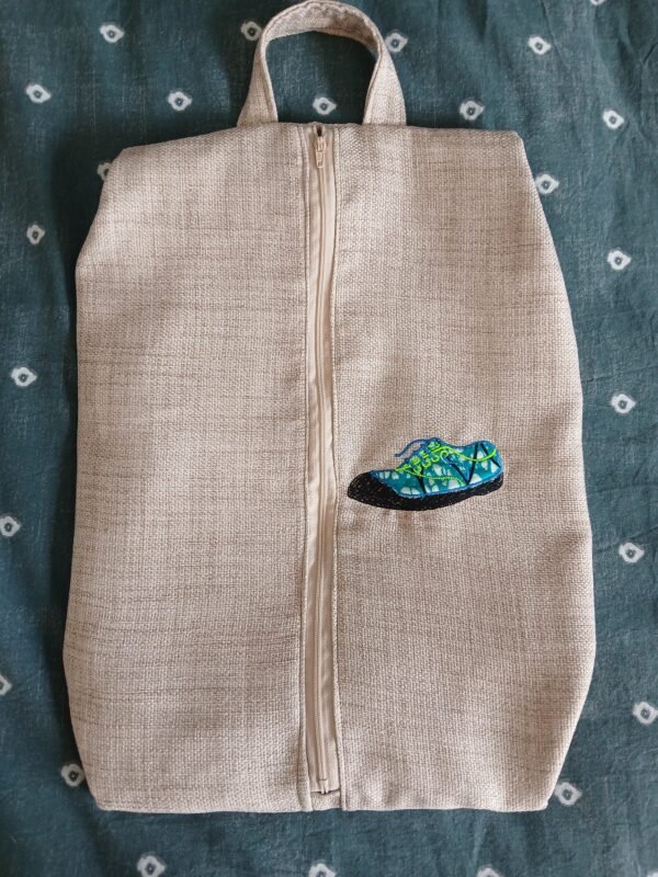 Sac range chaussures vert