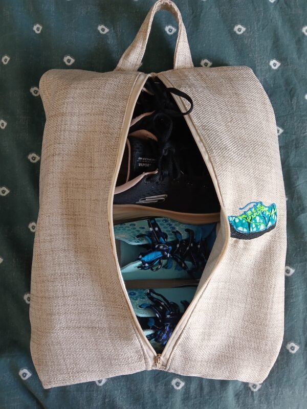 Sac range chaussures jaune