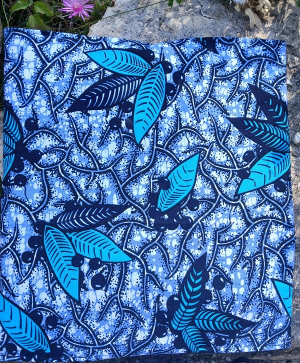 Porte tarte bleu, turquoise et noir