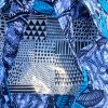 Porte tarte bleu, turquoise et noir