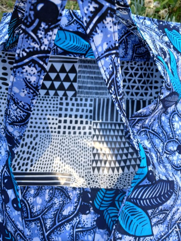 Porte tarte bleu, turquoise et noir
